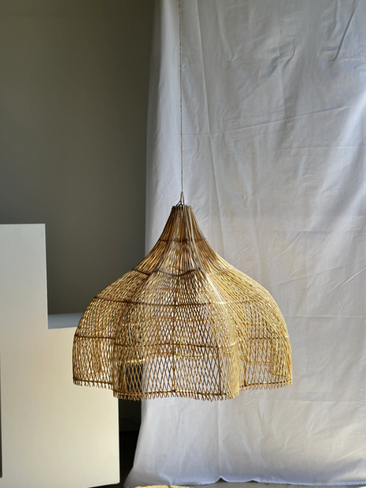 Lotus rattan pendant light